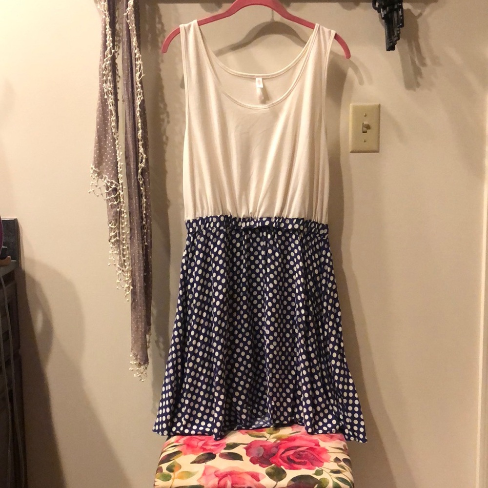 Tank dress with polka dots size xxl